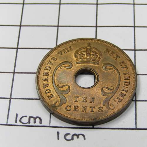 East Africa Edward 8 Ten cents - no mint mark uncirculated