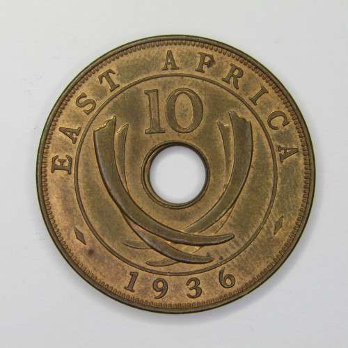 East Africa Edward 8 Ten cents - no mint mark uncirculated