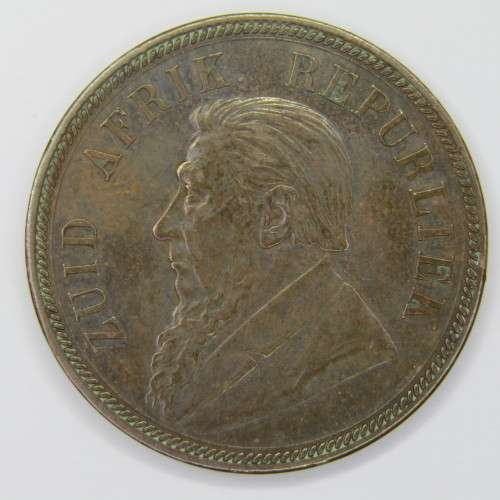 ZAR Paul Kruger penny 1892 XF