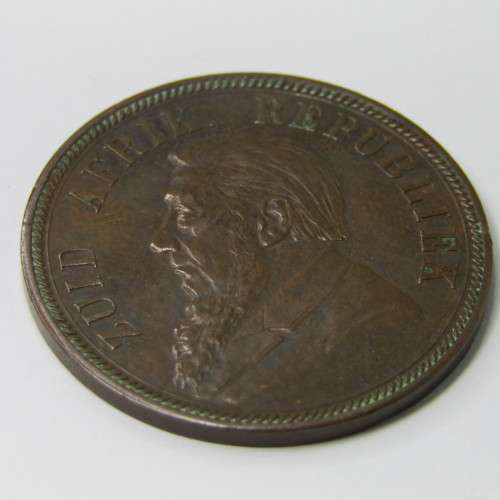 ZAR Paul Kruger penny 1892 XF