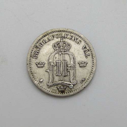 1899 Sweden silver 25 ore