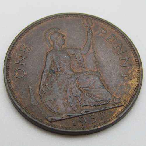 1937 Great Britain Penny UNC