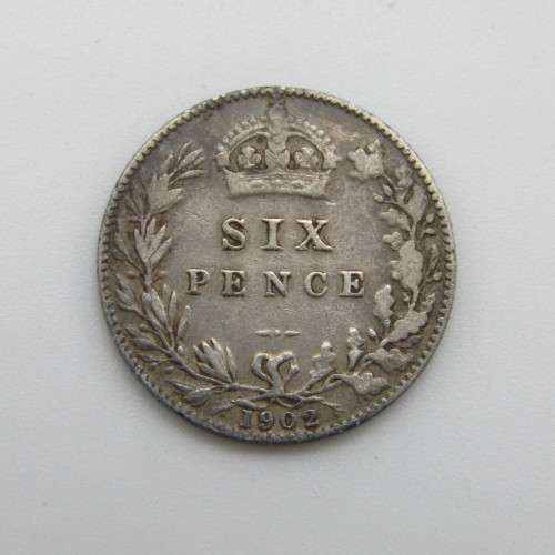 1902 sixpence - Great Britain VF +