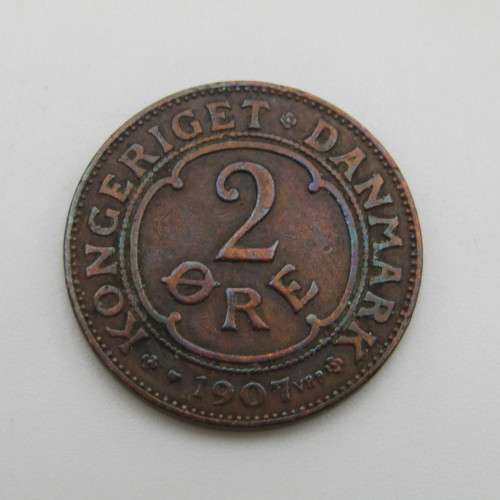 Denmark 1907 Two ore