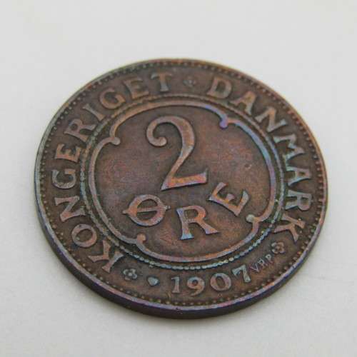 Denmark 1907 Two ore