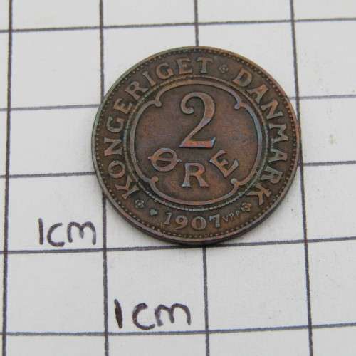 Denmark 1907 Two ore