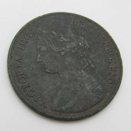 1877 half penny - Great Britain