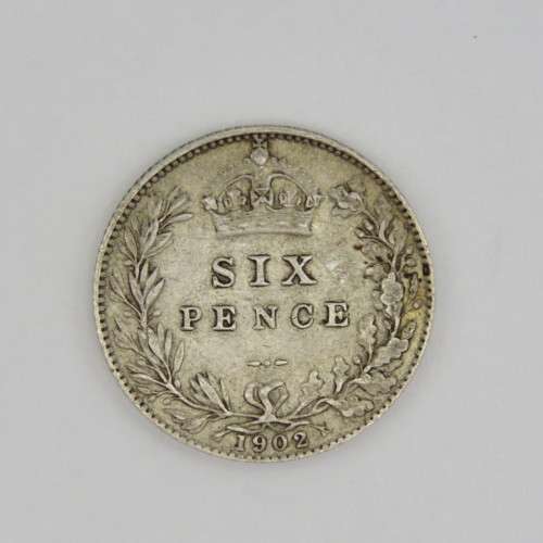 Great Britain 1902 six pence - XF