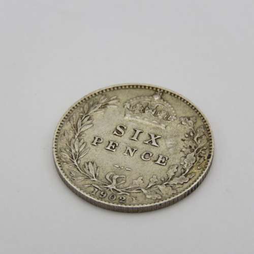 Great Britain 1902 six pence - XF