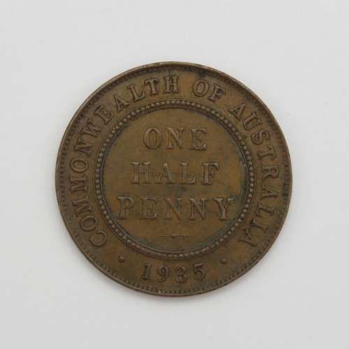 Australia 1935 half penny - XF