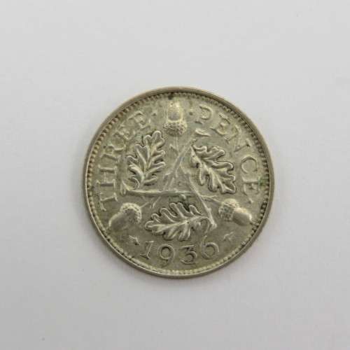 Great Britain 1936 Three pence - AU Silver