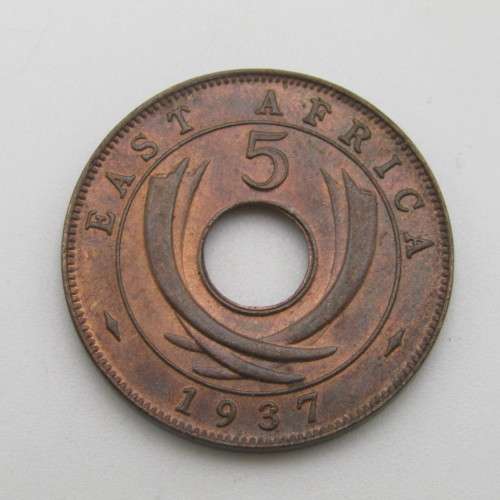 East Africa 1937 H 5 cent - Brilliant condition