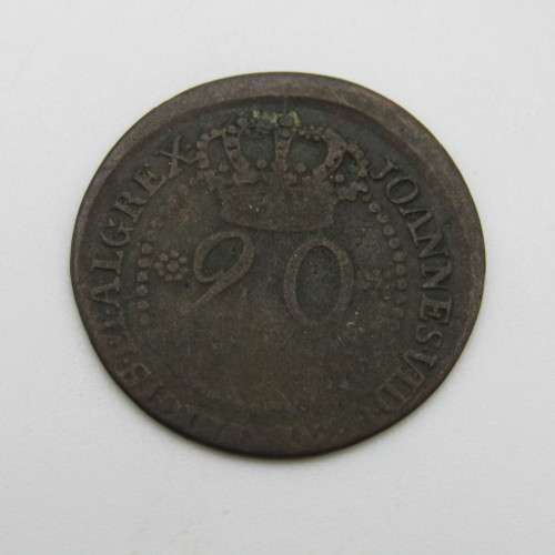 Portugal 1800 copper 20 Reis Joannes
