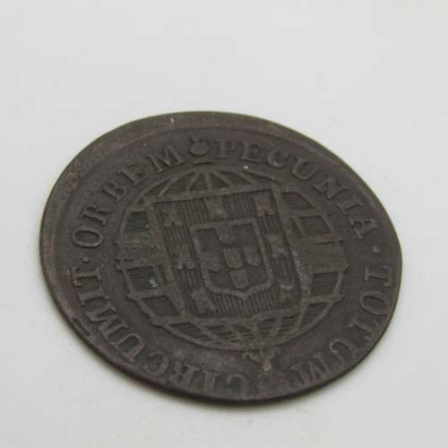 Portugal 1800 copper 20 Reis Joannes