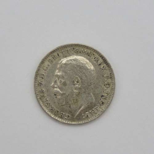 Great Britain 1926 silver 3d - AU +