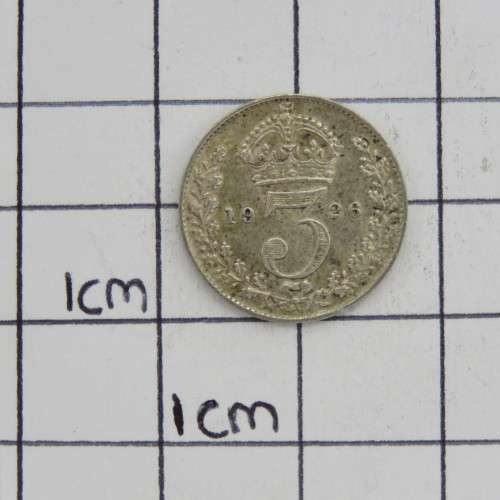 Great Britain 1926 silver 3d - AU +