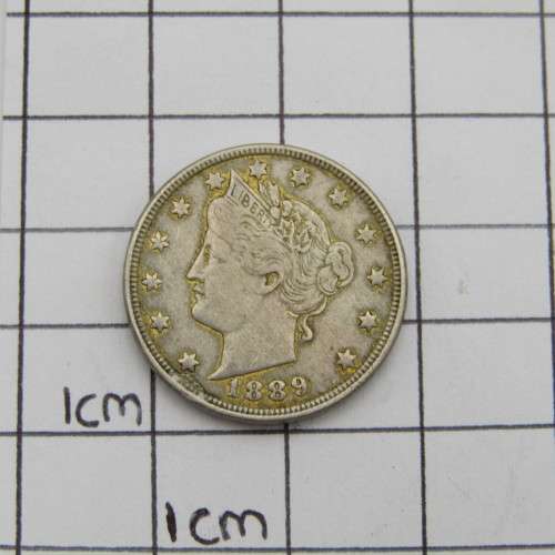 USA 1889 copper - nickel 5 cent