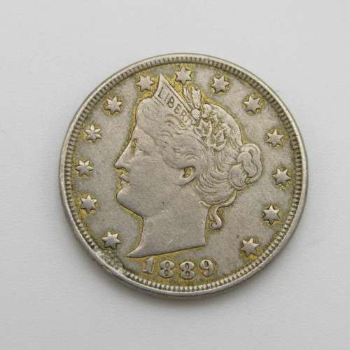 USA 1889 copper - nickel 5 cent