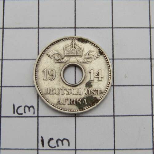 German East Africa 1914 J 5 Heller XF +