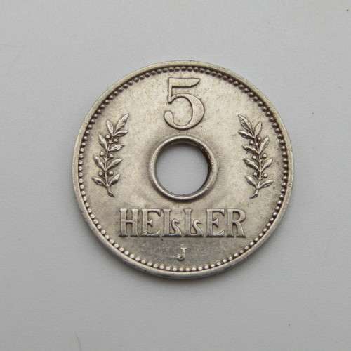 German East Africa 1914 J 5 Heller XF +