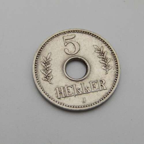 German East Africa 1914 J 5 Heller XF +