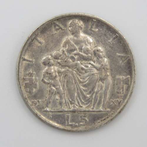 Italy 5.Line 1937 - Silver XF