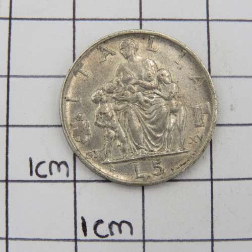 Italy 5.Line 1937 - Silver XF
