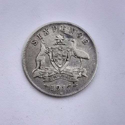 Australia 1917 sixpence VF