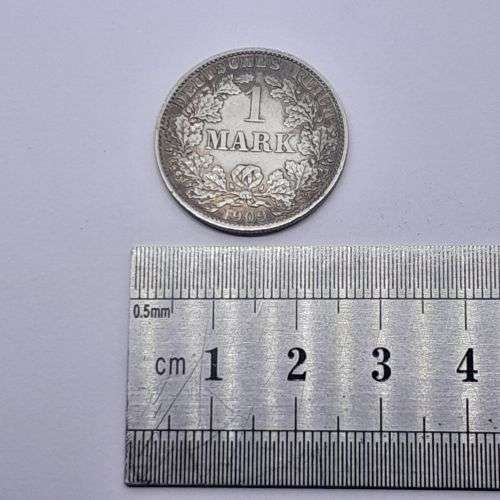 Germany 1909 A silver 1 mark XF