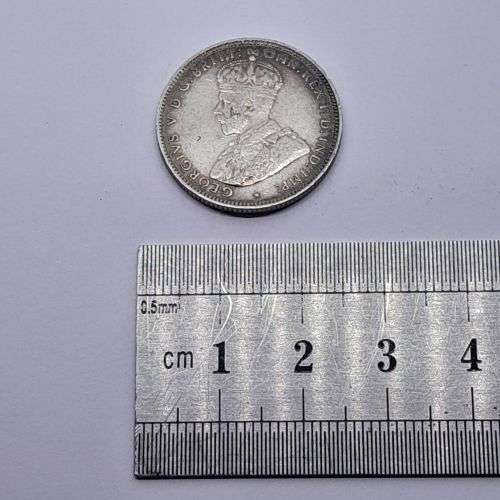 British West Africa 1913 H shilling VF - silver