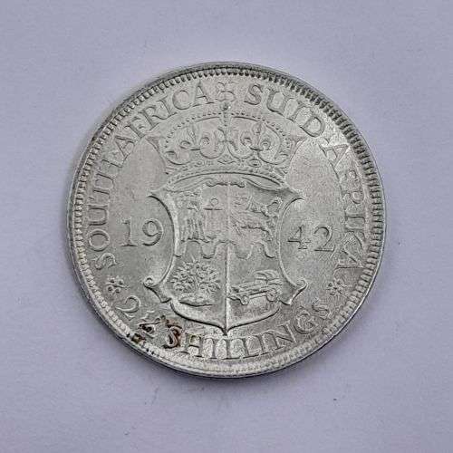 South Africa 1942 half crown AU +