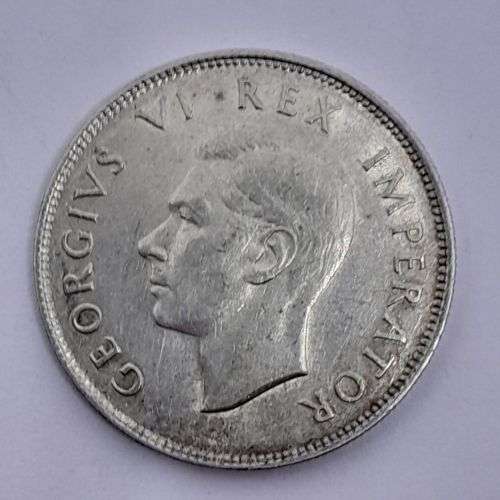 South Africa 1942 half crown AU +