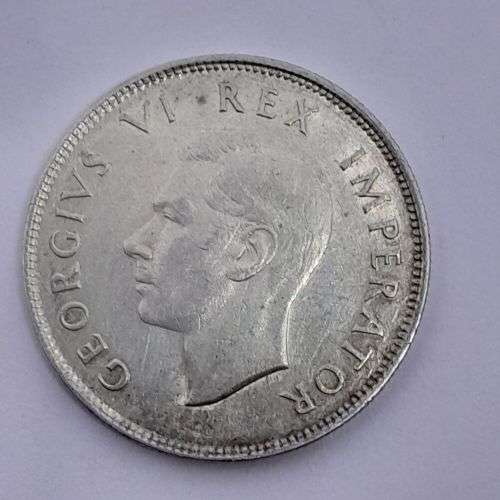 South Africa 1942 half crown AU +