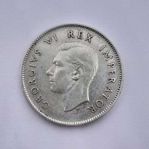 South Africa 1945 Two Shilling XF +