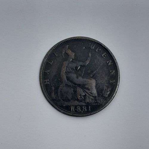 Great Britain half penny 1881 H