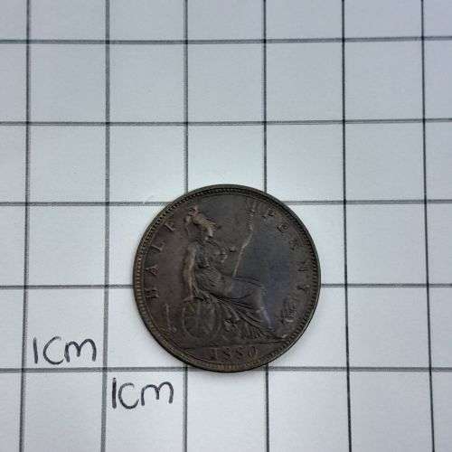 Great Britain 1880 half penny XF
