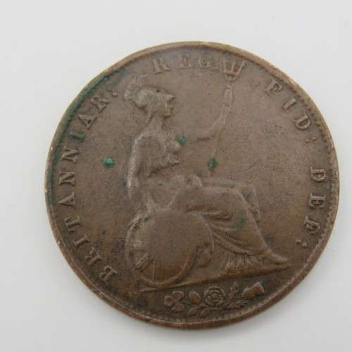 Great Britain 1848 over 1847 half penny Fine
