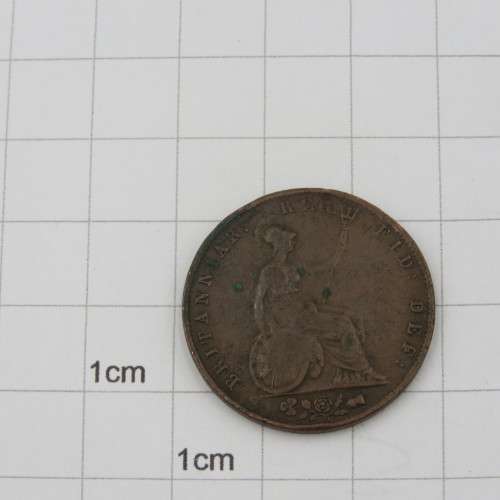 Great Britain 1848 over 1847 half penny Fine