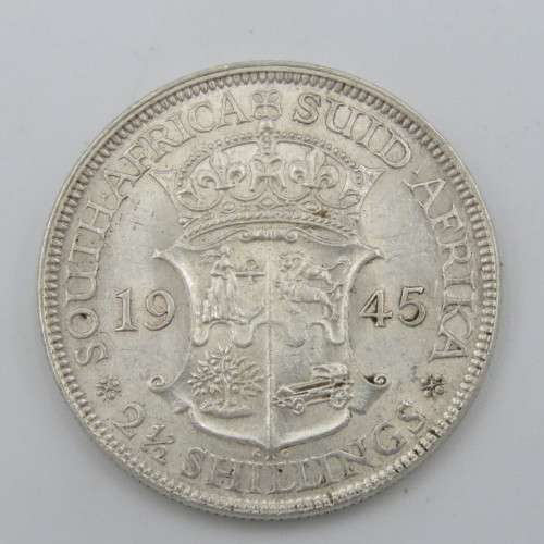 South Africa 1945 half crown AU