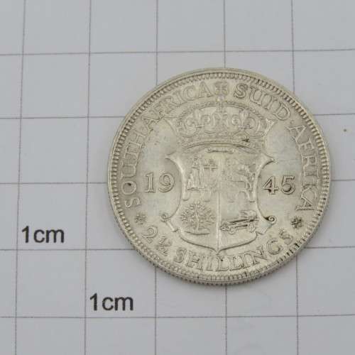 South Africa 1945 half crown AU