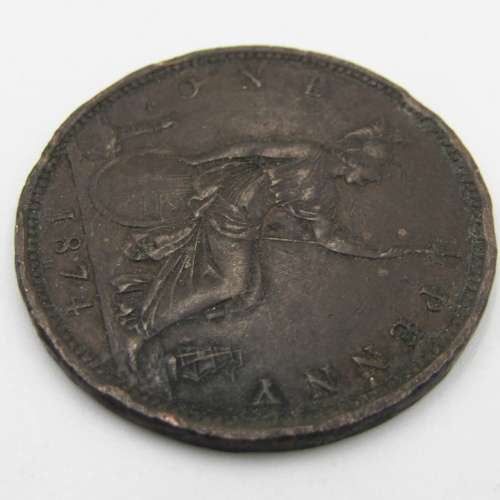 Great Britain 1874 Victorian penny