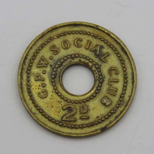 GPW Social Club 2d brass token