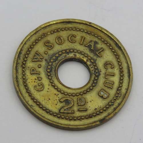 GPW Social Club 2d brass token