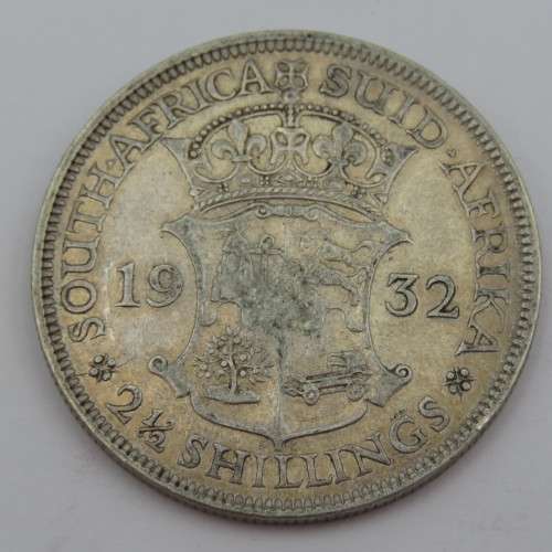 South Africa 1932 half crown XF