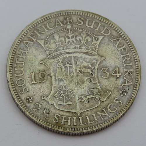 South Africa 1934 half crown VF