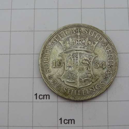 South Africa 1934 half crown VF