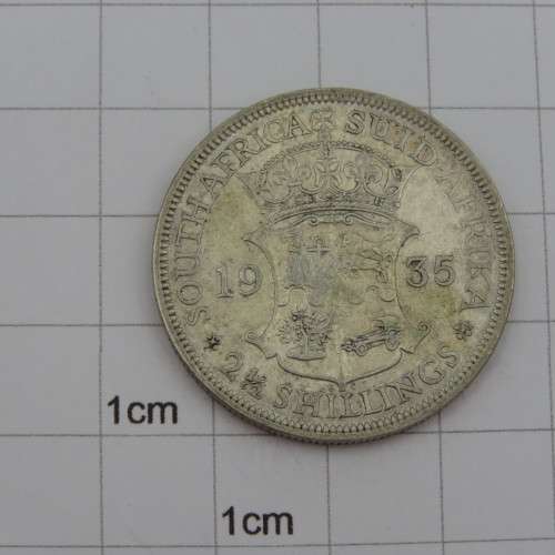 South Africa 1935 half crown XF