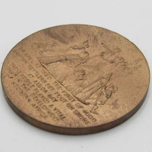 1820-1970 Bronze British settlers medallion