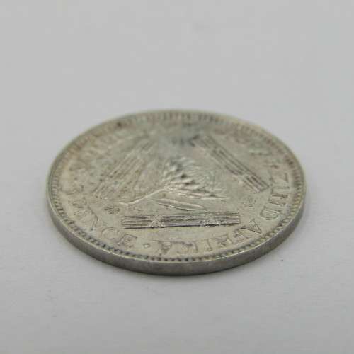 South Africa 1925 Protea 3d tickey uncirculated