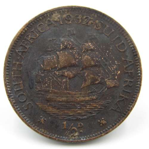 South Africa half penny 1932 XF
